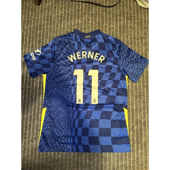 Nike 2021/2022 Timo Werner #11 Chelsea FC Jersey‎ Size Large - Picture 4 of 5